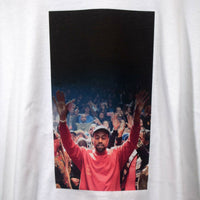 Kanye Hands Up Printed Tee In White