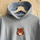 Kanye Dropout Bear Embroidered Hoodie In Sky Blue