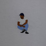 Kendrick Lamar Kneel Embroidered Long Sleeve Tee In White
