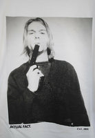 Kurt Cobain Printed Tee In White