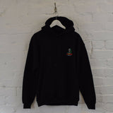 MF Doom All Caps Embroidered Hoodie In Black