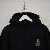 MF Doom All Caps Embroidered Hoodie In Black