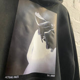 MF Doom B&W Printed Hoodie In Black