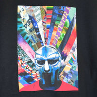 MF Doom Rainbow Printed Hoodie In Black