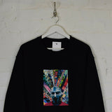 MF Doom Rainbow Printed Sweatshirt In Black
