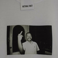 M-L-K Profanity Printed Tee In White