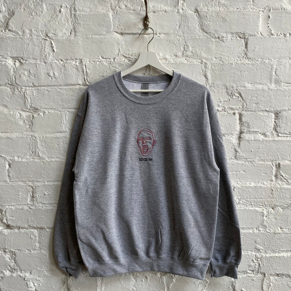 Mac Miller Good AM Embroidered Sweatshirt In Grey