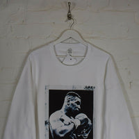 Mike Tyson Plan Printed Sweatshirt In White