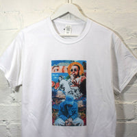 Mac Miller Collage Printed Tee In White