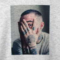 Mac Miller Hands Printed Tee In Grey