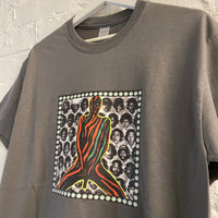 ATCQ Marauders Multi Printed Tee In Charcoal
