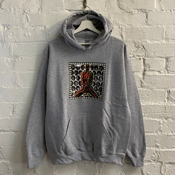 ATCQ Marauders Multi Printed Hoodie In Grey