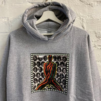 ATCQ Marauders Multi Printed Hoodie In Grey