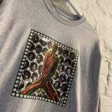 ATCQ Marauders Multi Printed Long Sleeve Tee In Grey