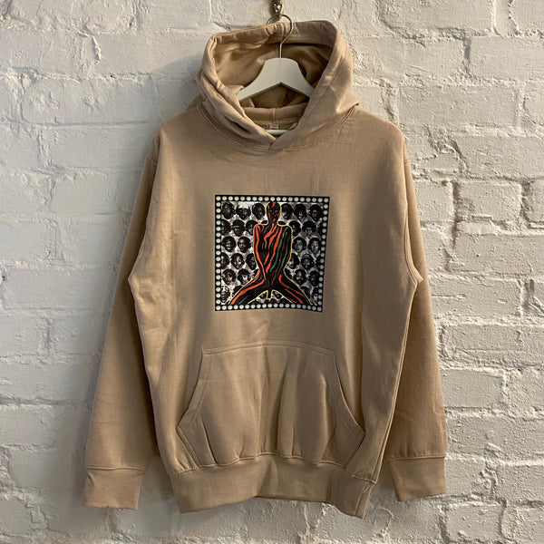 ATCQ Marauders Multi Printed Hoodie In Sand