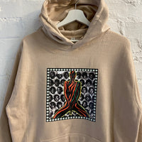 ATCQ Marauders Multi Printed Hoodie In Sand
