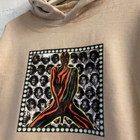 ATCQ Marauders Multi Printed Hoodie In Sand