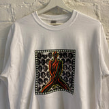 ATCQ Marauders Multi Printed Long Sleeve Tee In White