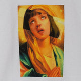 Mia Wallace Virgin Mary Printed Tee In White