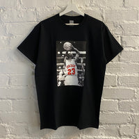 Michael Jordan Basketball Printed Tee In Black