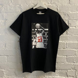 Michael Jordan Basketball Printed Tee In Black