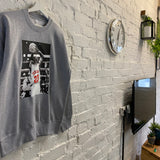 Michael Jordan Basketball Printed Sweatshirt In Grey