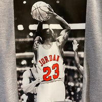 Michael Jordan Basketball Printed Sweatshirt In Grey