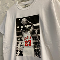 Michael Jordan Basketball Printed Tee In White