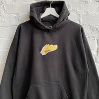 Michigan Boy Boat Embroidered Hoodie In Black