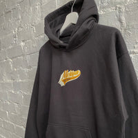 Michigan Boy Boat Embroidered Hoodie In Black