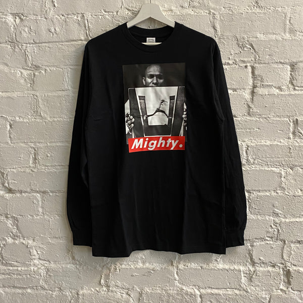 Mighty Mos Def Printed Long Sleeve Tee In Black