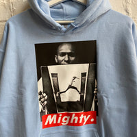 Mighty Mos Def Printed Hoodie In Sky Blue