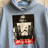 Mighty Mos Def Printed Hoodie In Sky Blue