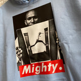 Mighty Mos Def Printed Hoodie In Sky Blue