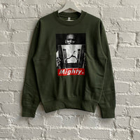 Mighty Mos Def Printed Sweatshirt In Forest Green