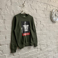 Mighty Mos Def Printed Sweatshirt In Forest Green
