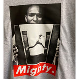 Mighty Mos Def Printed Long Sleeve Tee In Grey