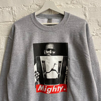 Mighty Mos Def Printed Sweatshirt In Grey