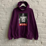 Mighty Mos Def Printed Hoodie In Purple