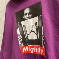Mighty Mos Def Printed Hoodie In Purple