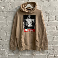 Mighty Mos Def Printed Hoodie In Sand