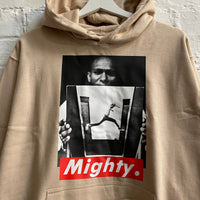 Mighty Mos Def Printed Hoodie In Sand