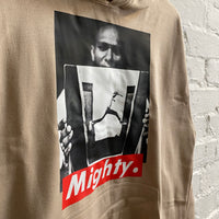 Mighty Mos Def Printed Hoodie In Sand
