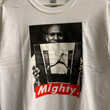 Mighty Mos Def Printed Long Sleeve Tee In White