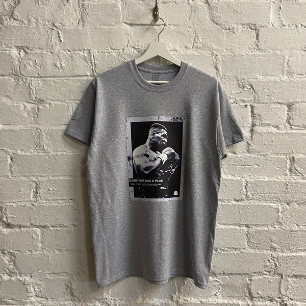 Mike Tyson Plan Printed Tee In Grey