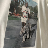 Mike Tyson Tiger Printed Tee In White