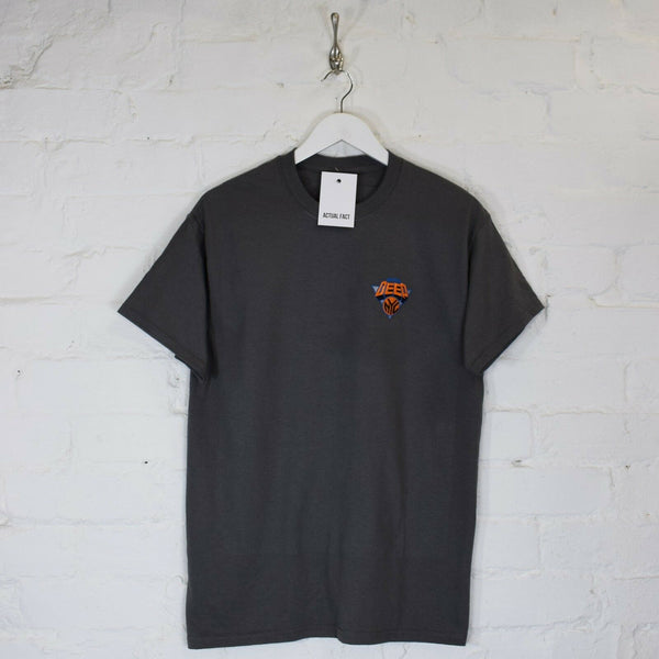 Mobb Deep NYC Embroidered Tee In Charcoal