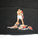 Muhammad Ali Roll Up Beanie In Black