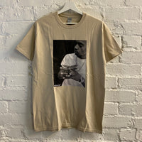 NAS B&W Printed Tee In Sand