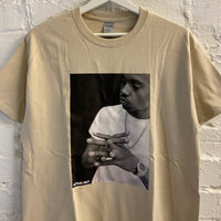 NAS B&W Printed Tee In Sand